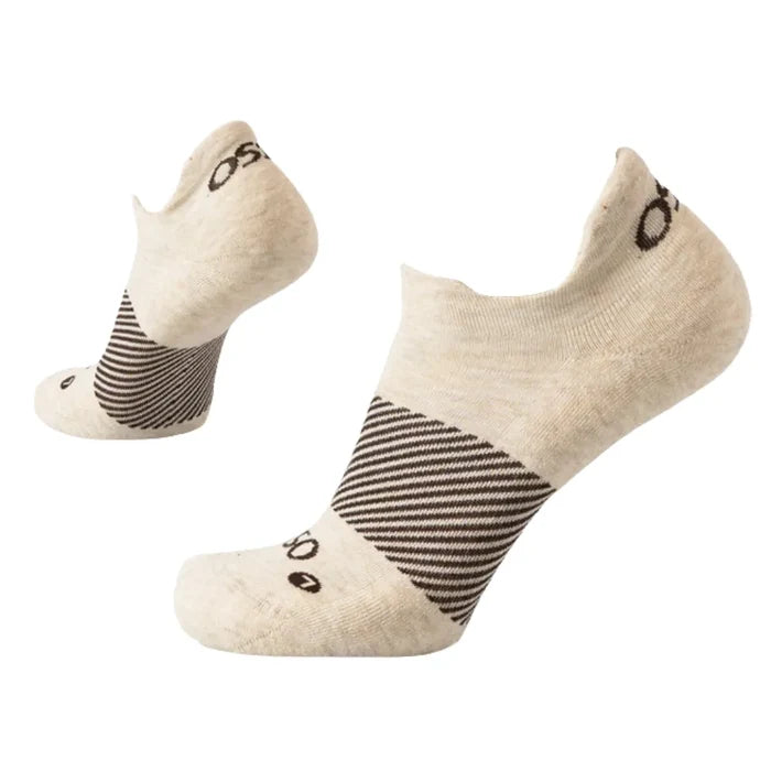 mushroom wicked comfort merino wool performance sock no show length | OS1st
