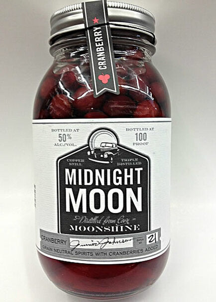 Midnight Moon Junior Johnson's Cranberry Moonshine