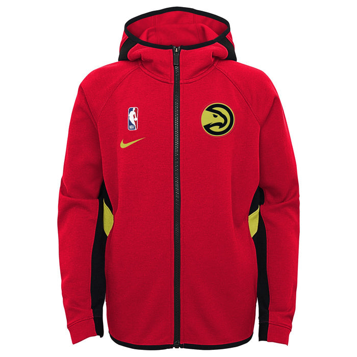 Nike NBA Youth Boys Atlanta Hawks Thermaflex Travel Showtime Zip Up Hoodie
