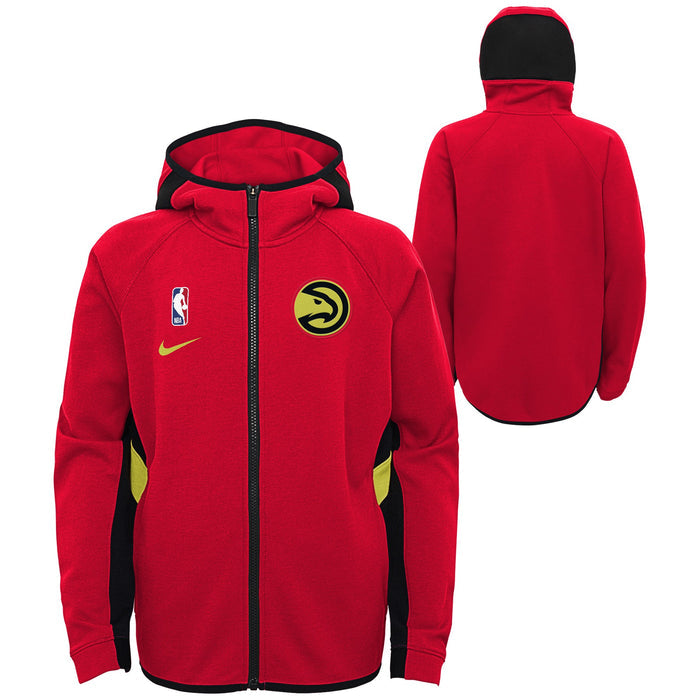 Nike NBA Youth Boys Atlanta Hawks Thermaflex Travel Showtime Zip Up Hoodie