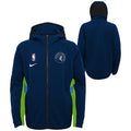 Nike NBA Youth Boys Minnesota Timberwolves Thermaflex Travel Showtime Zip Up Hoodie