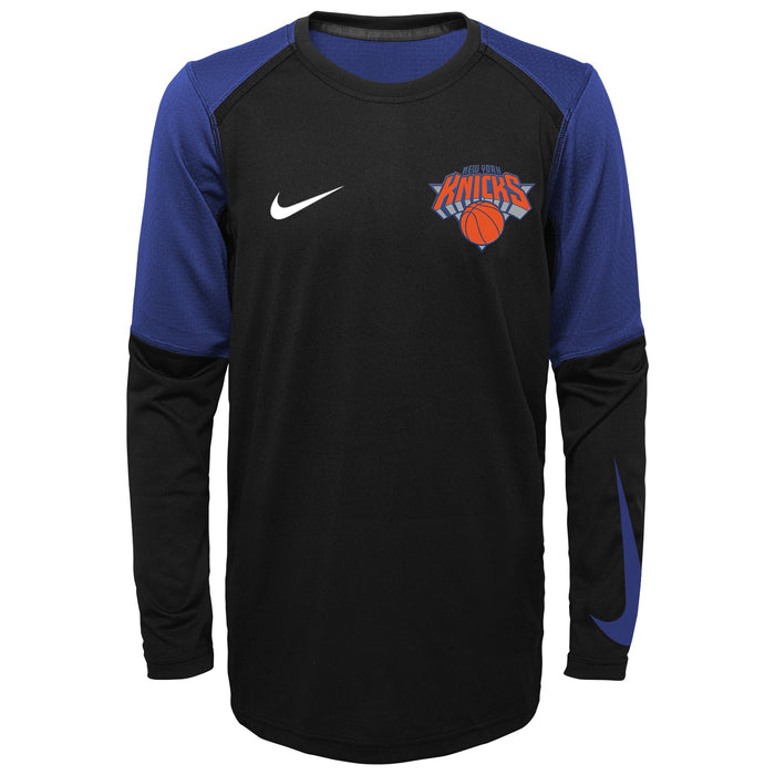 Nike NBA Youth Boys New York Knicks Dry Top Long Sleeve T-Shirt