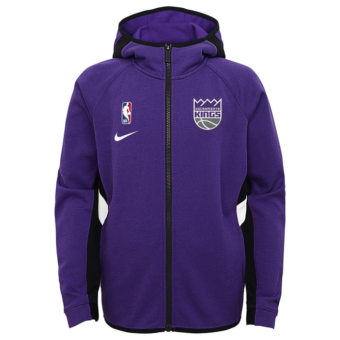 Nike NBA Youth Boys Sacramento Kings Thermaflex Travel Showtime Zip Up Hoodie