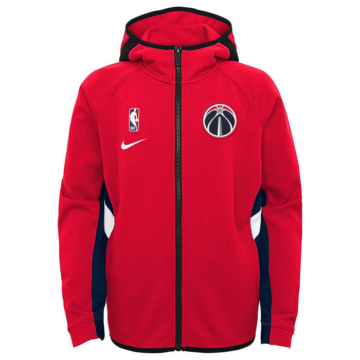 Nike NBA Youth Boys Washington Wizards Thermaflex Travel Showtime Zip Up Hoodie