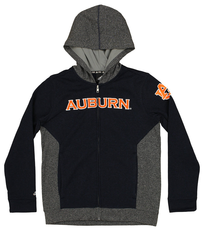 Adidas NCAA Youth Boys Auburn Tigers Full Zip Ultimate Hoodie