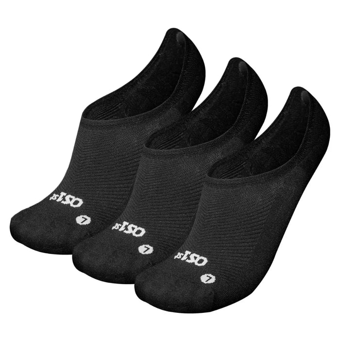 black 3 pack of nekkid comfort socks | no show, no slip | OS1st