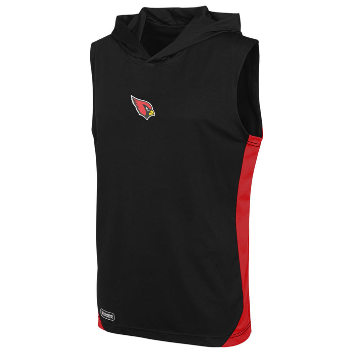 New Era NFL Men's Arizona Cardinals Champions Flair Hooded Muscle T-Shirt, Black