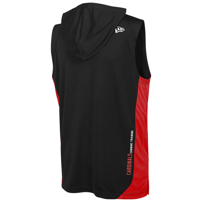 New Era NFL Men's Arizona Cardinals Champions Flair Hooded Muscle T-Shirt, Black