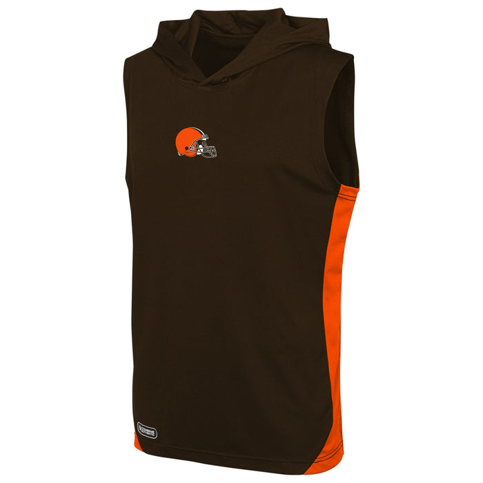 New Era NFL Men's Cleveland Browns Champions Flair Hooded Muscle T-Shirt
