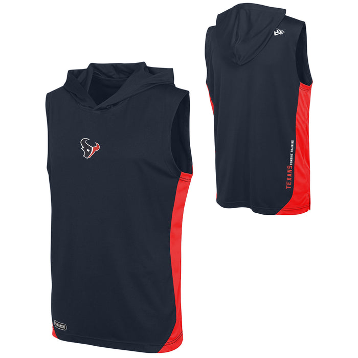 New Era NFL Men's Houston Texans Champions Flair Hooded Muscle T-Shirt