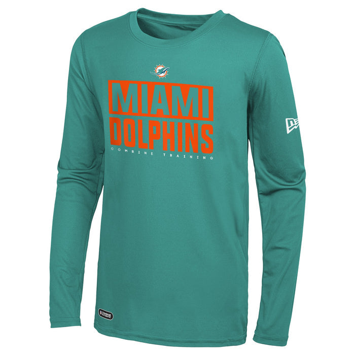 New Era NFL Men's Miami Dolphins Off-Sides Long Sleeve T-Shirt