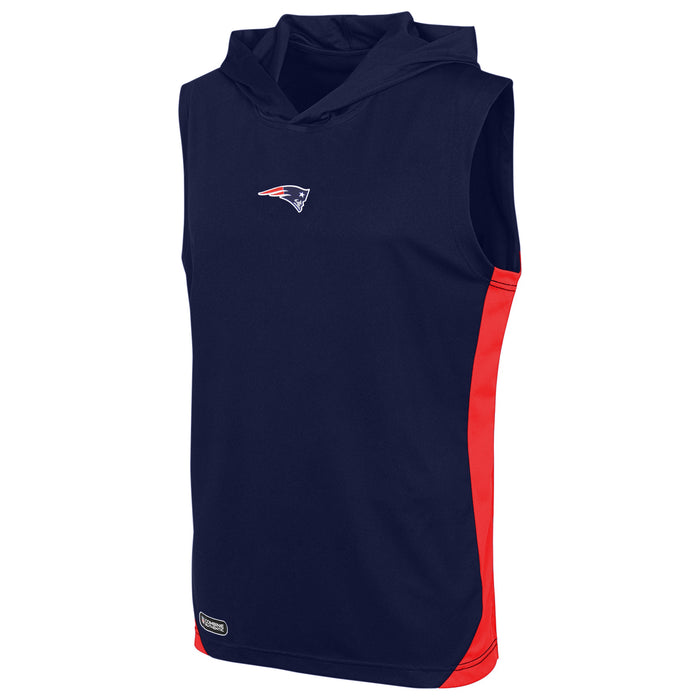 New Era NFL Men's New England Patriots Champions Flair Hooded Muscle T-Shirt, Blue