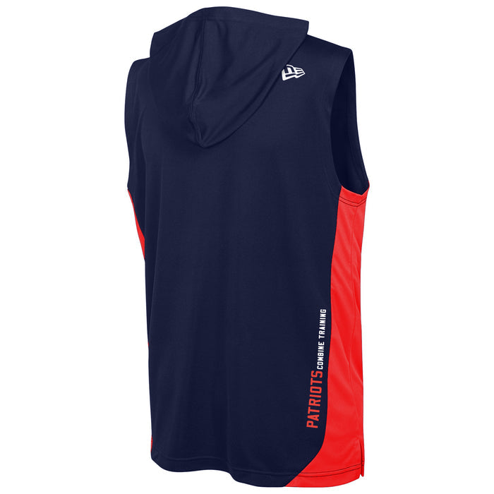 New Era NFL Men's New England Patriots Champions Flair Hooded Muscle T-Shirt, Blue