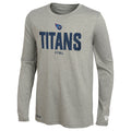 New Era NFL Men's Tennessee Titan's Dri-Tek Heathered Grey Long Sleeve Tee