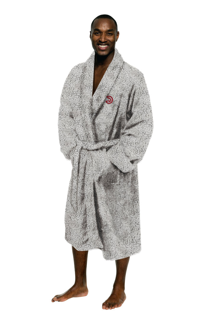 Northwest Atlanta Hawks NBA Men's Soft Sherpa Lounge Bathrobe
