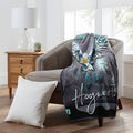Northwest Harry Potter Letter Silk Touch Sherpa Throw Blanket 50 X 60