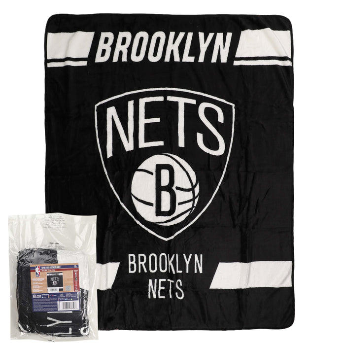 Northwest NBA Brooklyn Nets Legion Raschel Throw, 50" x 60"