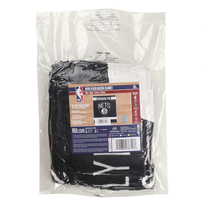 Northwest NBA Brooklyn Nets Legion Raschel Throw, 50" x 60"