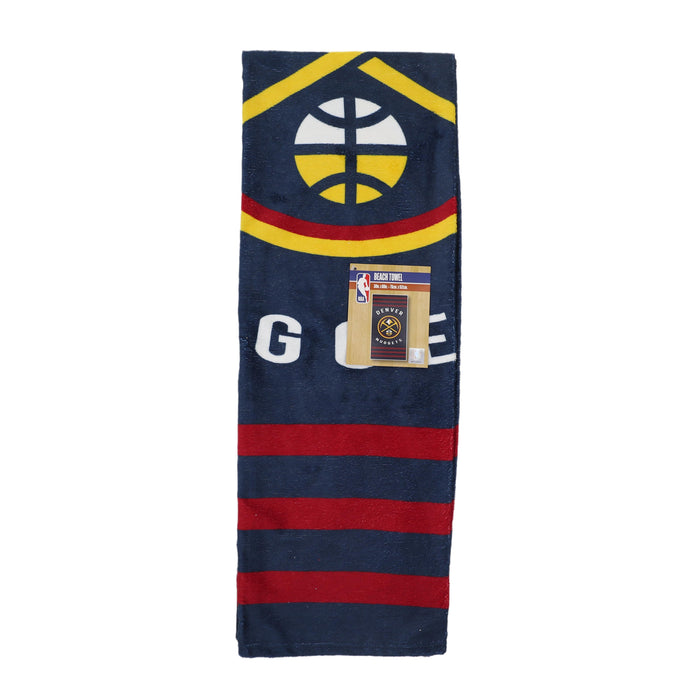 Northwest NBA Denver Nuggets "Stripes" Beach Towel, 30" x 60"
