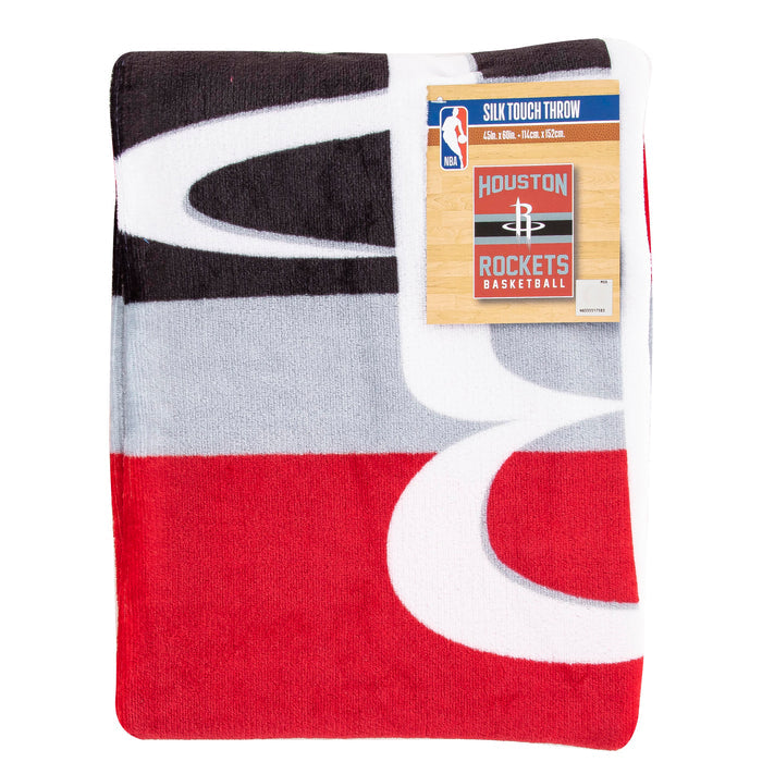 Northwest NBA Houston Rockets Singular Silk Touch Throw Blanket, 45" x 60"