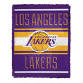 Northwest NBA Los Angeles Lakers Nose Tackle Woven Jacquard Throw Blanket