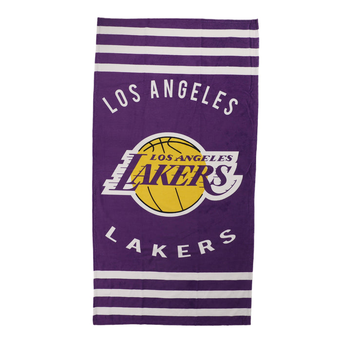 Northwest NBA Los Angeles Lakers "Stripes" Beach Towel, 30" x 60"
