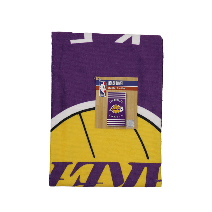 Northwest NBA Los Angeles Lakers "Stripes" Beach Towel, 30" x 60"