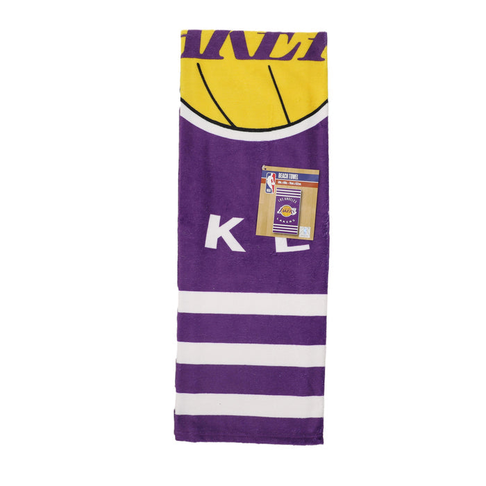 Northwest NBA Los Angeles Lakers "Stripes" Beach Towel, 30" x 60"