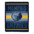 Northwest NBA Memphis Grizzlies Nose Tackle Woven Jacquard Throw Blanket