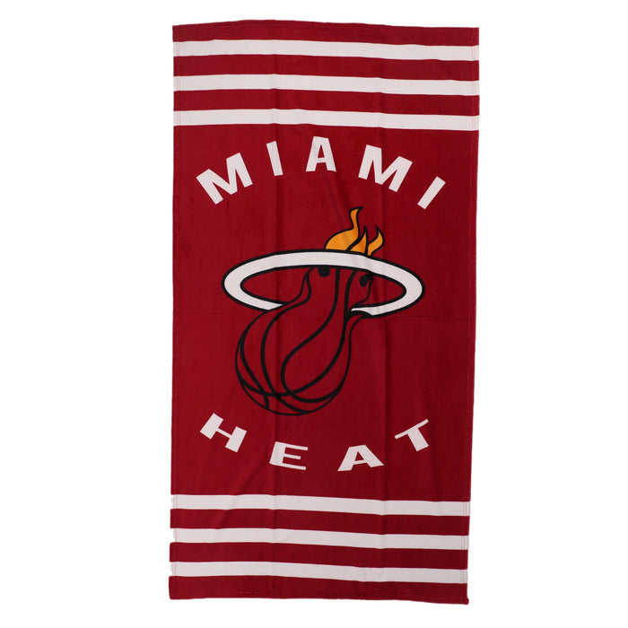 Northwest NBA Miami Heat "Stripes" Beach Towel, 30" x 60"