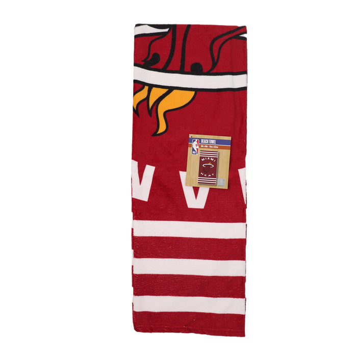 Northwest NBA Miami Heat "Stripes" Beach Towel, 30" x 60"