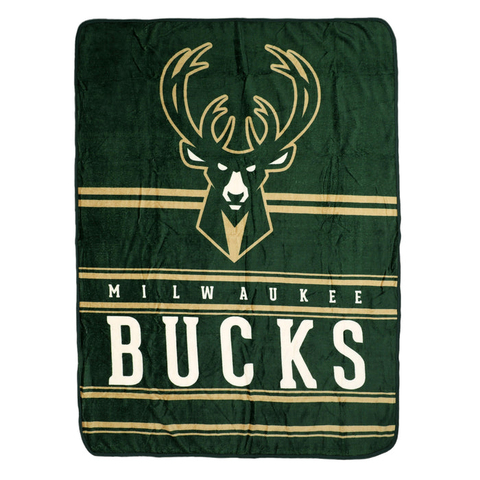 Northwest NBA Milwaukee Bucks Dual Vision 45 X 60 Silk Touch Throw Blanket