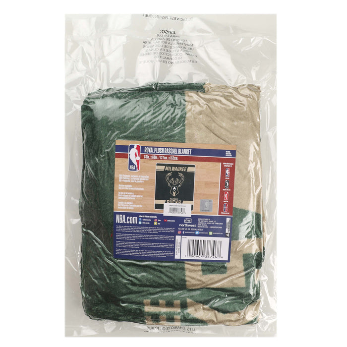 Northwest NBA Milwaukee Bucks Legion Raschel Throw, 50" x 60"