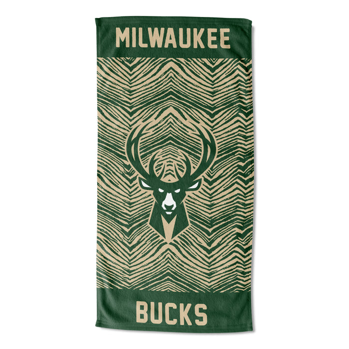 Northwest NBA Milwaukee Bucks State Line Beach Towel, 30x60