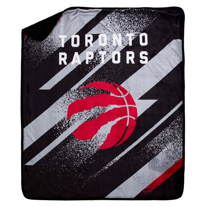 Northwest NBA Toronto Raptors Velocity Silk Touch Sherpa Throw Blanket, 50" x 60"
