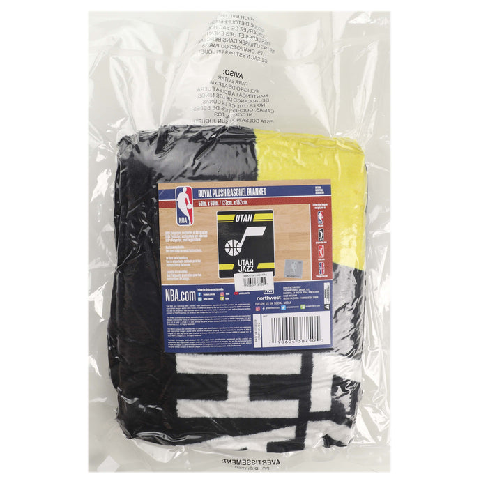 Northwest NBA Utah Jazz Legion Raschel Throw, 50" x 60"