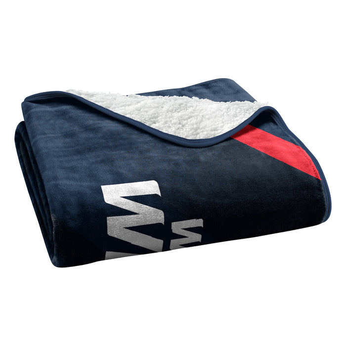 Northwest NBA Washington Wizards Silk Touch Sherpa Throw Blanket, 60"X80"