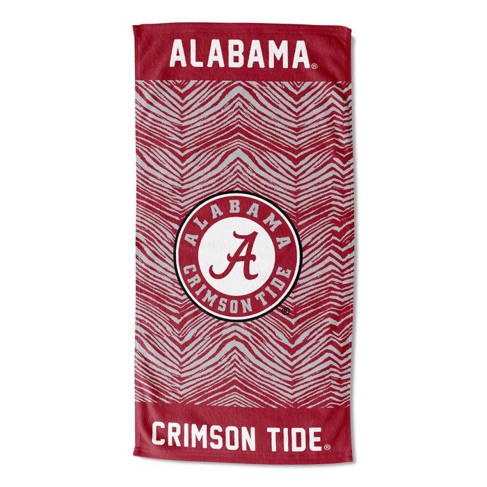 Northwest NCAA Alabama Crimson Tide State Line Beach Towel, 30x60