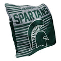 Northwest NCAA Michigan State Spartans Velvet Stripes Throw Pillow,16"X16"