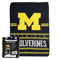 Northwest NCAA Michigan Wolverines Silk Touch Throw Blanket, 45"x60"