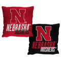 Northwest NCAA Nebraska Huskers Double Sided Jacquard Accent Throw Pillow