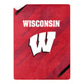 Northwest NCAA Wisconsin Badgers Silk Touch Sherpa Throw Blanket, 60"X80"
