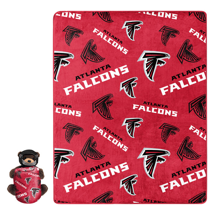 Northwest NFL Atlanta Falcons Plush Bear Hugger W/ 40" X 50" Silk Touch Throw Blanket