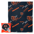 Northwest NFL Chicago Bears Slashed Pillow and Throw Blanket Set