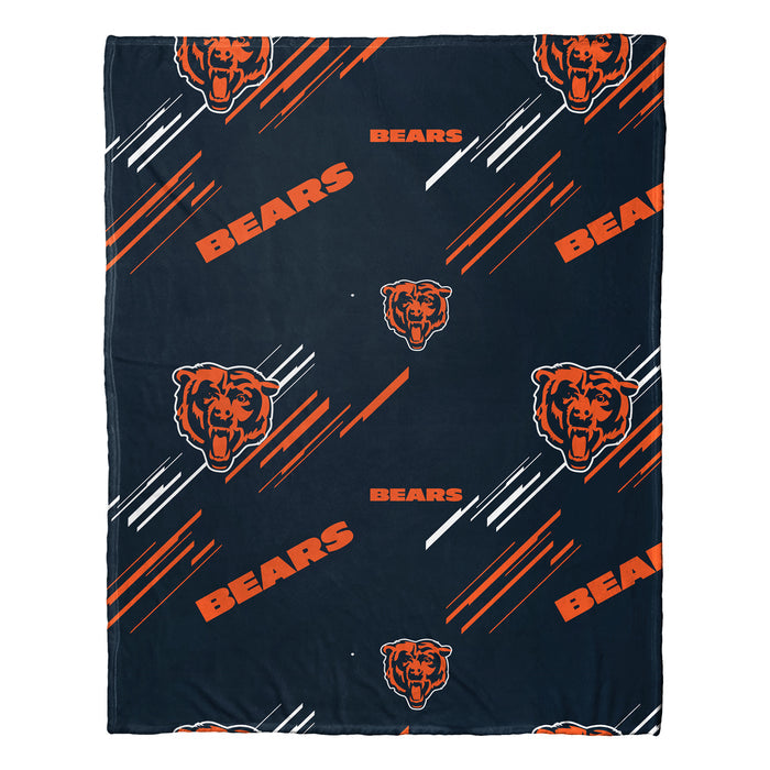 Northwest NFL Chicago Bears Slashed Pillow and Throw Blanket Set