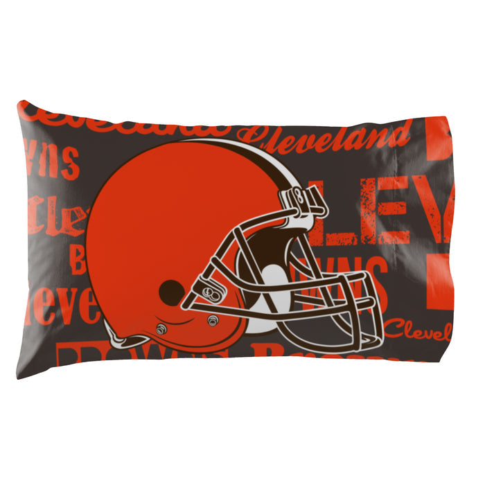 Northwest NFL Cleveland Brown Printed Pillowcase Set Of 2