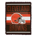 Northwest NFL Cleveland Browns Nose Tackle Woven Jacquard Throw Blanket