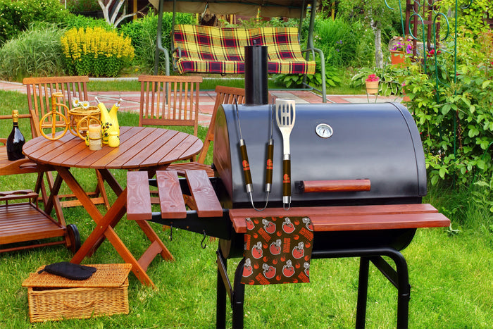Northwest NFL Cleveland Browns Scatter Print 3 Piece BBQ Grill Set