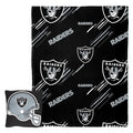 Northwest NFL Las Vegas Raiders Slashed Pillow and Throw Blanket Set