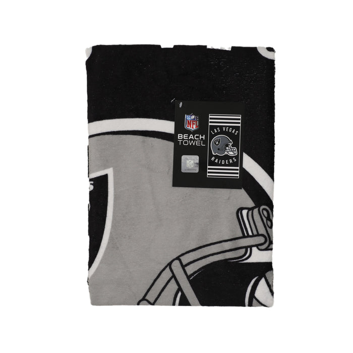Northwest NFL Las Vegas Raiders "Stripes" Beach Towel, 30" x 60"